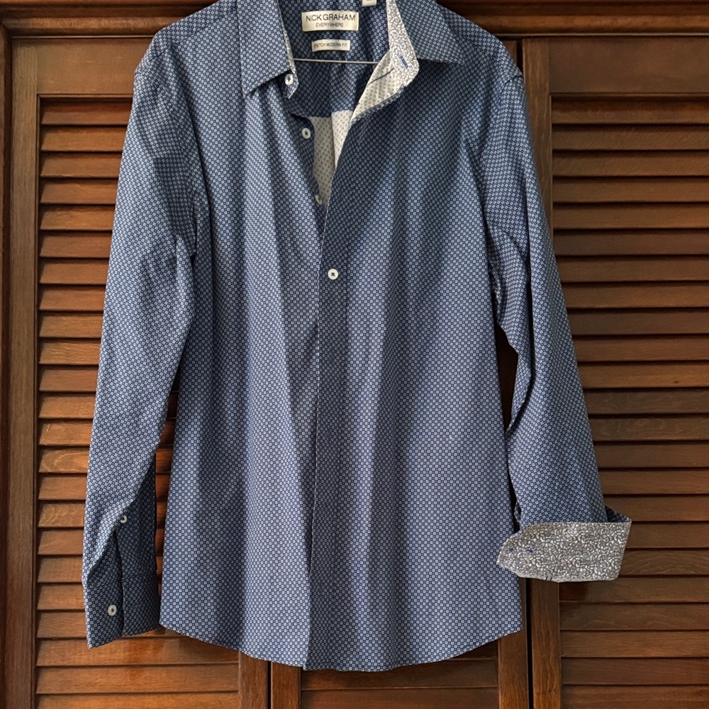 McGregor Dark Blue Casual Button Down Shirt
